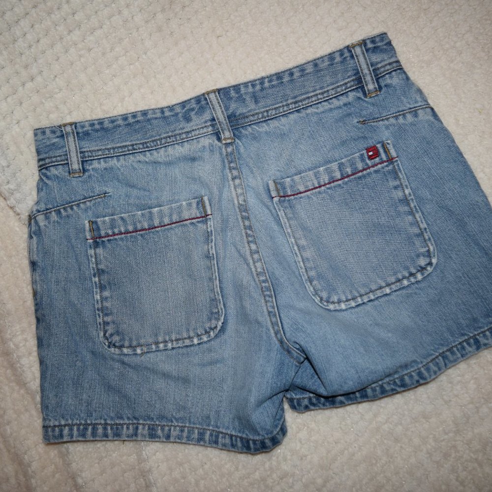 Tommy Hilfiger Women 6 8 29 Blue Jean Denim Stonewash 4” SHORTS Y2K 90s M28